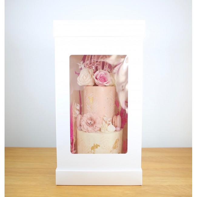 Scatola Super per torta monumentale Bianca  26x26cm  H 51