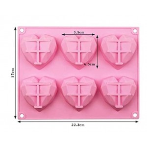 Stampo Cuore in 3D Rosa 
