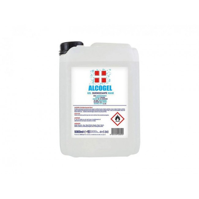 Gel Lavamani igienizzante a base alcolica autoasciugante da 5lt