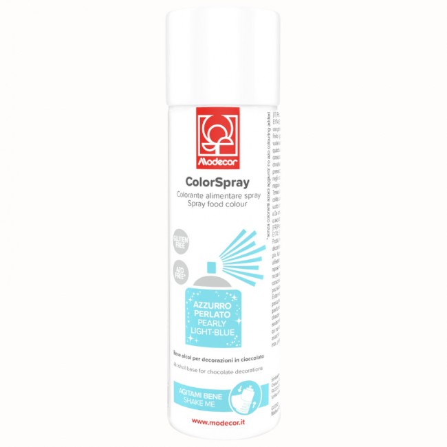 Colorante alimentare  spray Azzurro perlato ml 250