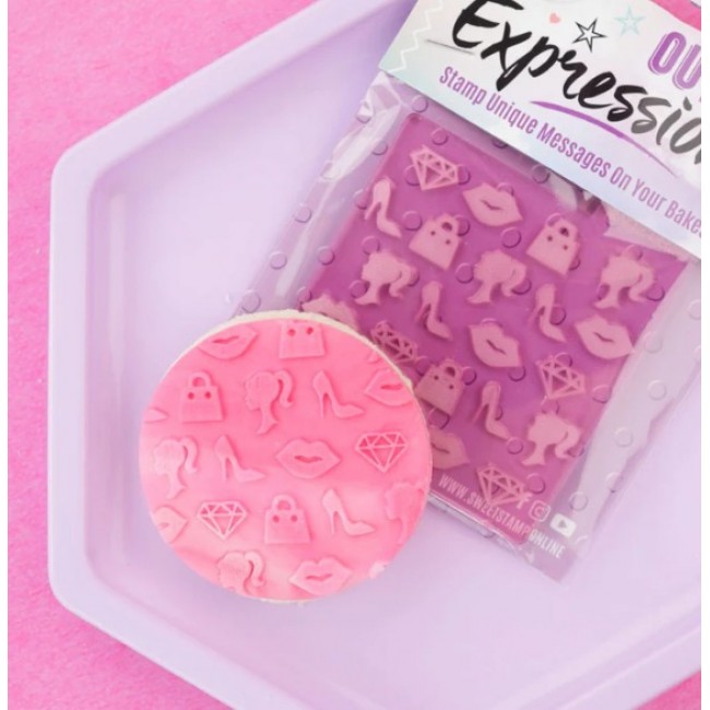 Timbro biscotto  - Barbie e scarpetta