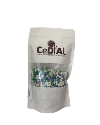 Happy Festival Dragees 21 viola,verde,bianco gr500