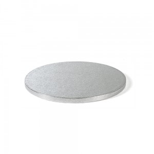 Sottotorta Cakeboard Silver diam. 33 H1.2 Cm 13inch