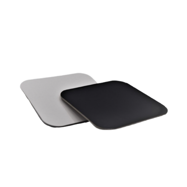 Vassoio sottotorta in cartone quadrati per torte in due colori Bianco/nero 18x18 Confezione da 5 pezzi