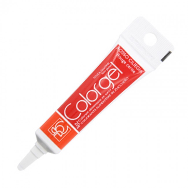 Colorante alimentare gel Rosso Ciliegia da gr.20 senza glutine