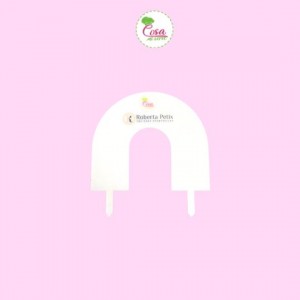 Guida al cake topper Arcobaleno 14x12cm spes.4.5cm