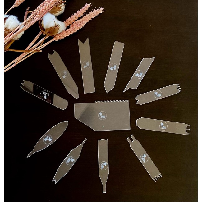 Kit Texture a rilievo 12 pezzi ♥️