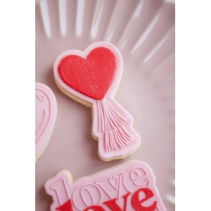 Taglia biscotto e timbro Palloncino cuore
