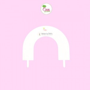 Guida al cake topper Arcobaleno 19x14cm spes.4.5cm