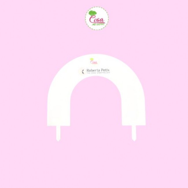 Guida al cake topper Arcobaleno 19x14cm spes.4.5cm