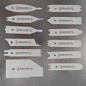 Kit Texture a rilievo in carta plastificata 12 pezzi   