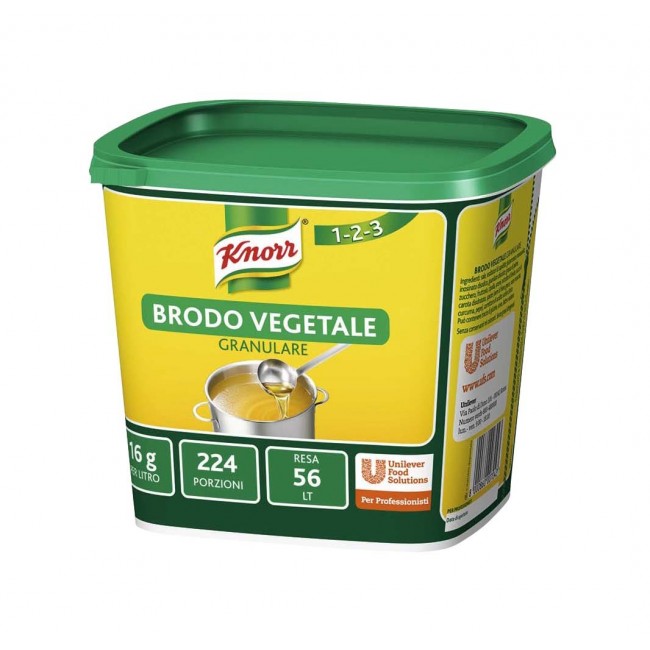 Brodo vegetale granulare preparato per brodo gr 900  KNORR