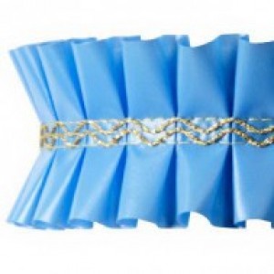 Nastro giro torta in plastica per torte rosa e azzurro cm 5 x 15 metri