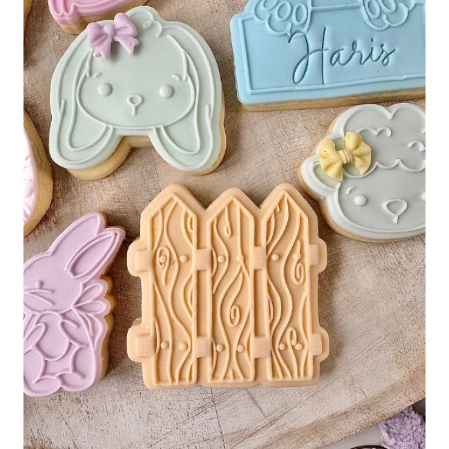 Taglia biscotto + timbro Stecca in legno