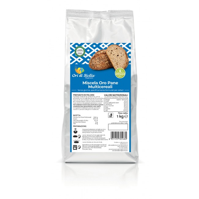 Miscela Oro Pane multicereali Gluten Free Miscela Oro Pane multicereali Gluten Free