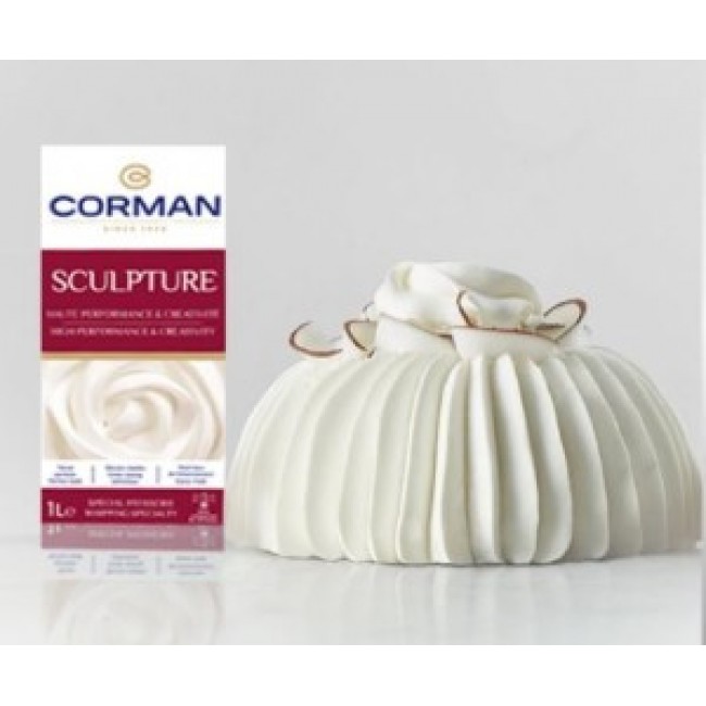 Crema per stuccare e scolpire, (panna) Corman sculpture da kg 1