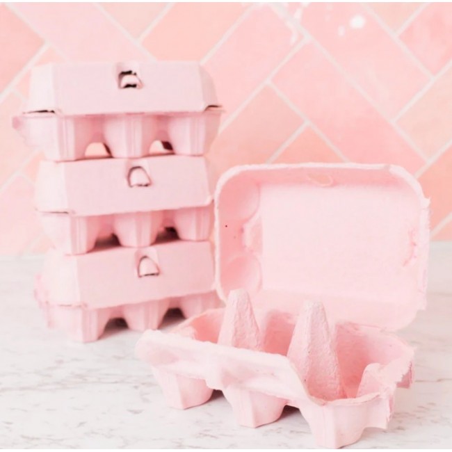Confezione uova per piccoli muffin Egg Box - Confezione Rosa Pasqua