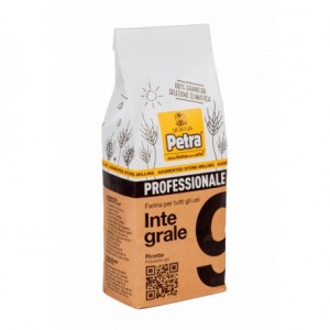Farina di grano tenero integrale macinata n. 9 a pietra da 1kg  per pane pizza e dolci SCAD.08/08/26