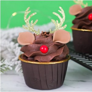 Topper per carte corna di renna - Oro Topper per carte corna di renna - Oro