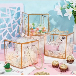 Scatole in PVC Trasparente con Corda confezione da 3 pezzi 