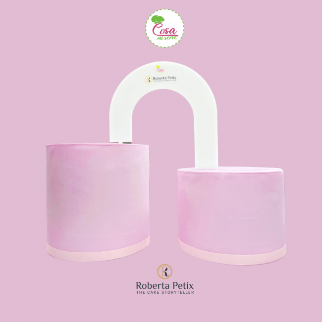 Guida al cake topper Arcobaleno 21x21x15cm spes.4.5cm