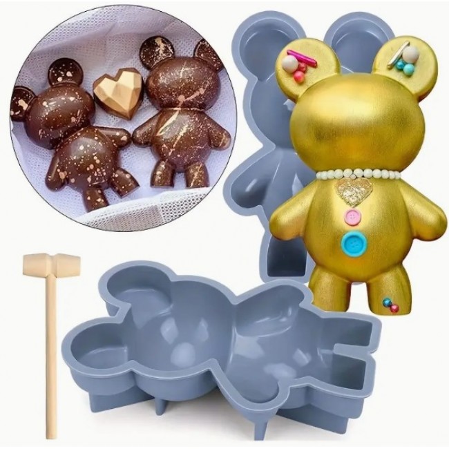 Stampi silicone Orso + matterello