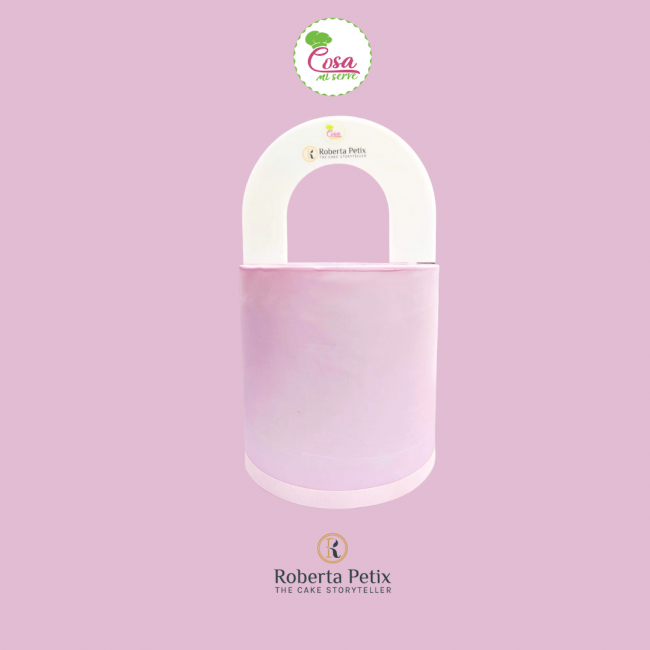 Guida al cake topper Arcobaleno 19x14cm spes.4.5cm