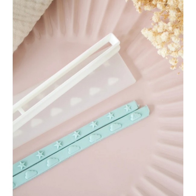 Stampo per biscotto Arcobaleno Rainbow Sticks - Nuvole e stelle