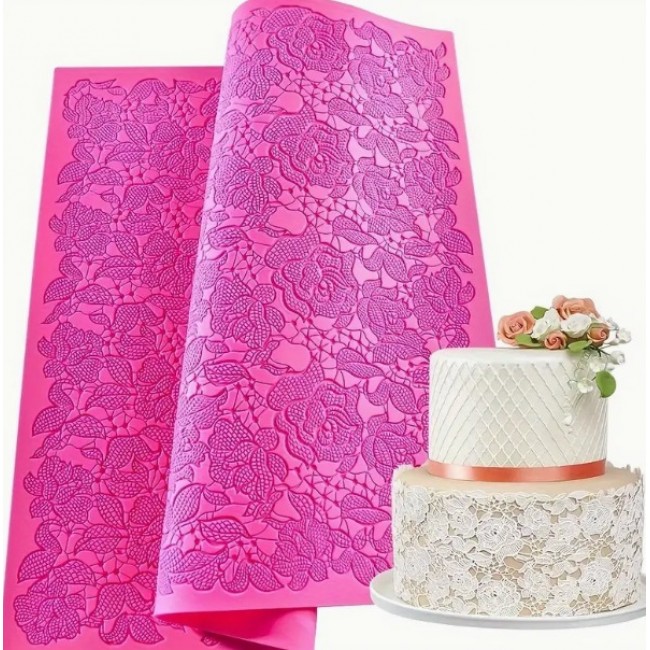 Tappeto in silicone Fiori per pizzo