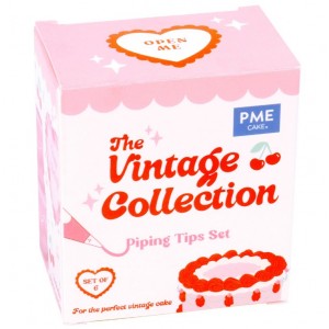 Set 6 beccucci per decorazioni torte Vintage